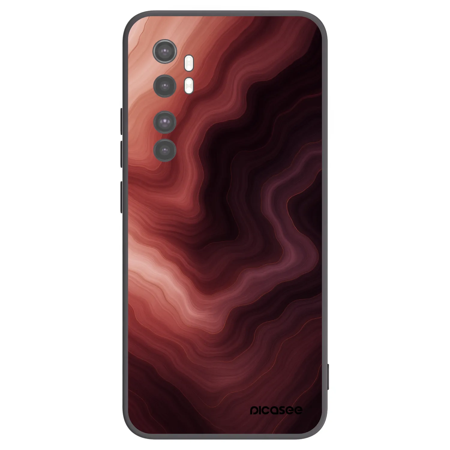 Picasee silikonový černý obal pro Xiaomi Mi Note 10 Lite - Rouge