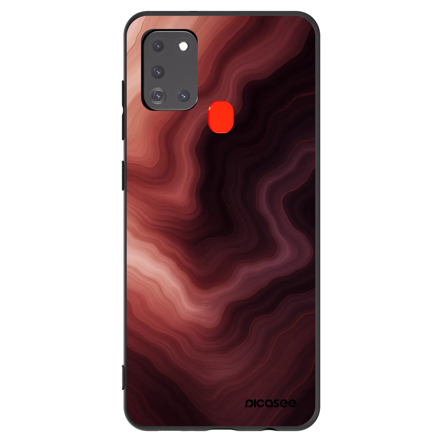 Picasee silikonový černý obal pro Samsung Galaxy A21s - Rouge