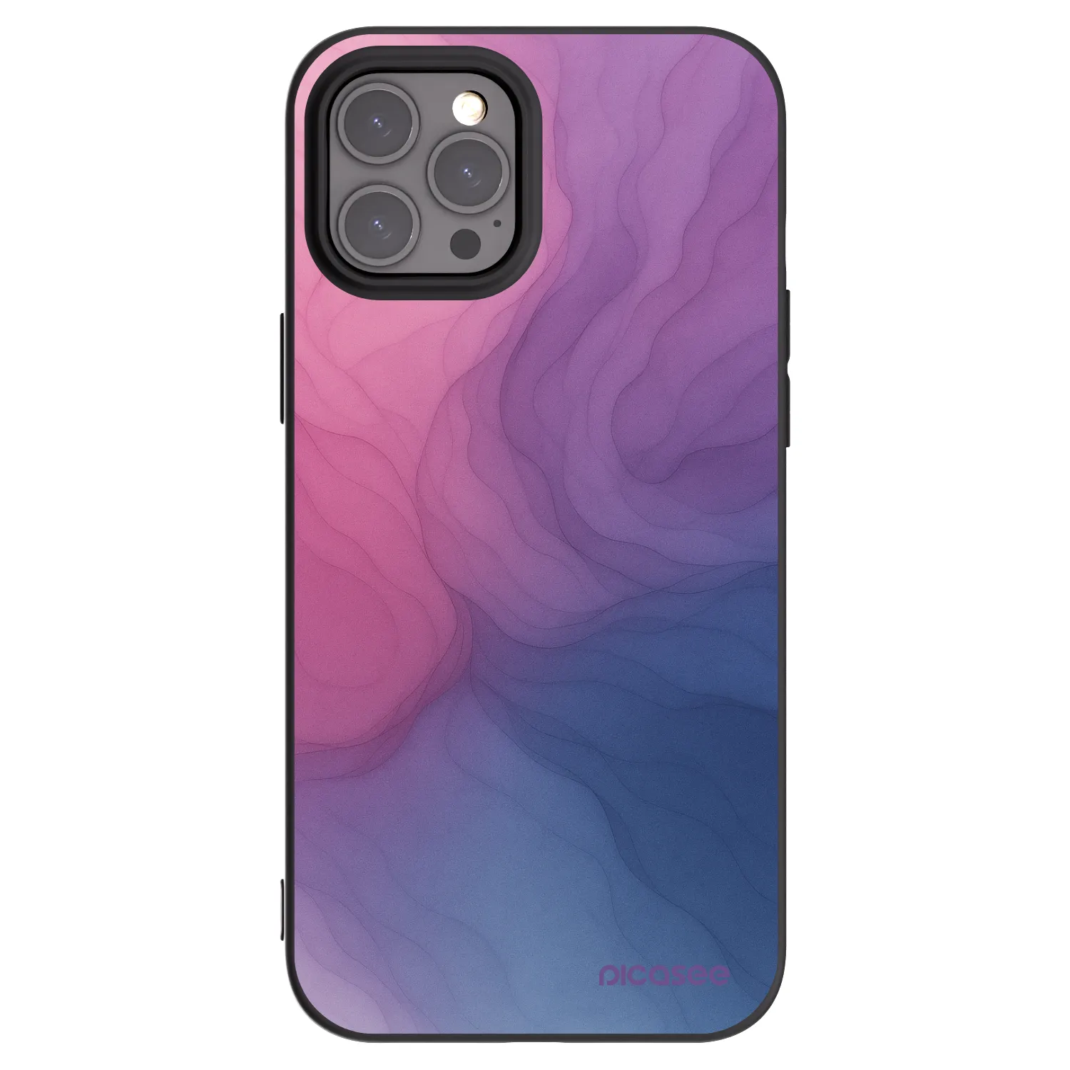 Picasee silikonový černý obal pro Apple iPhone 12 Pro Max - Silk