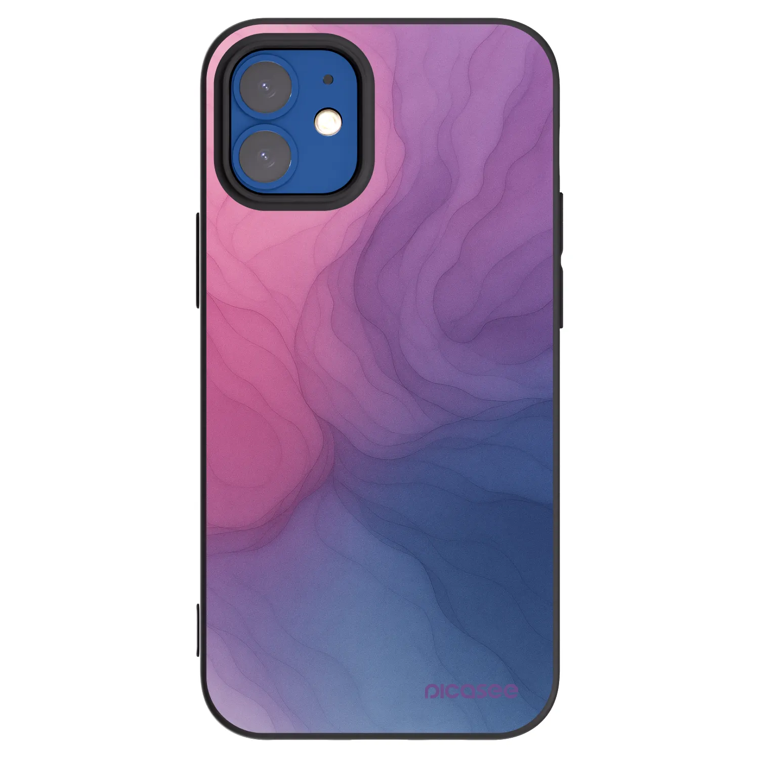 Picasee silikonový černý obal pro Apple iPhone 12 mini - Silk