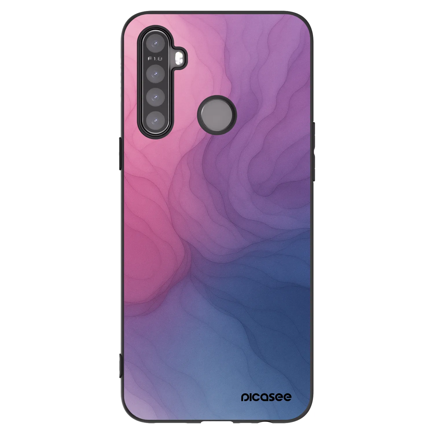 Picasee silikonový černý obal pro Realme 5 - Silk