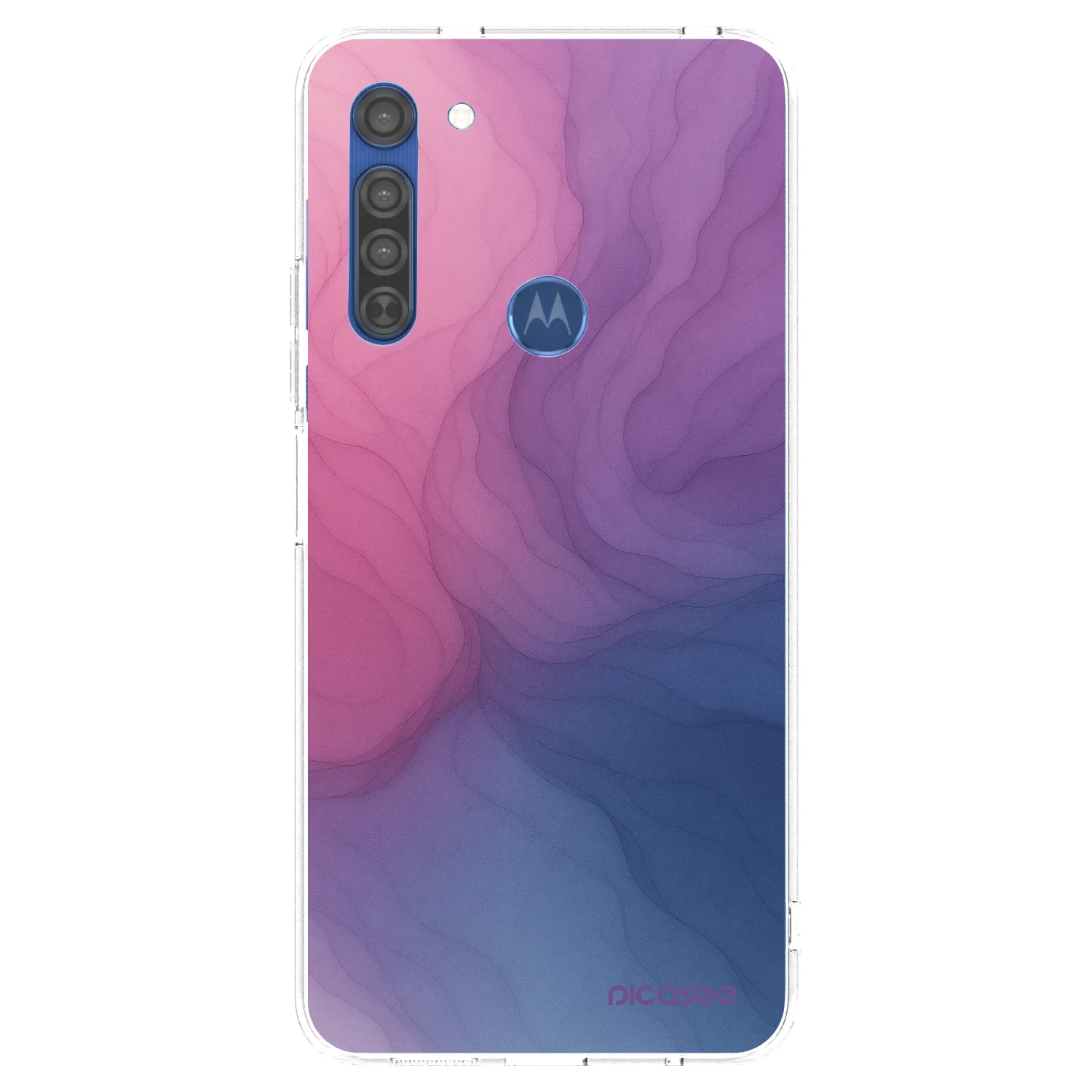 Picasee silikonový průhledný obal pro Motorola Moto G8 - Silk