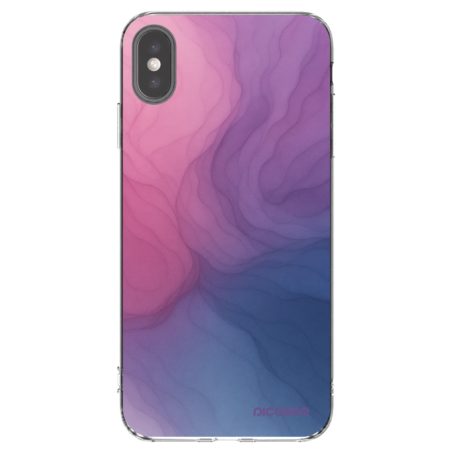 Picasee silikonový průhledný obal pro Apple iPhone XS Max - Silk