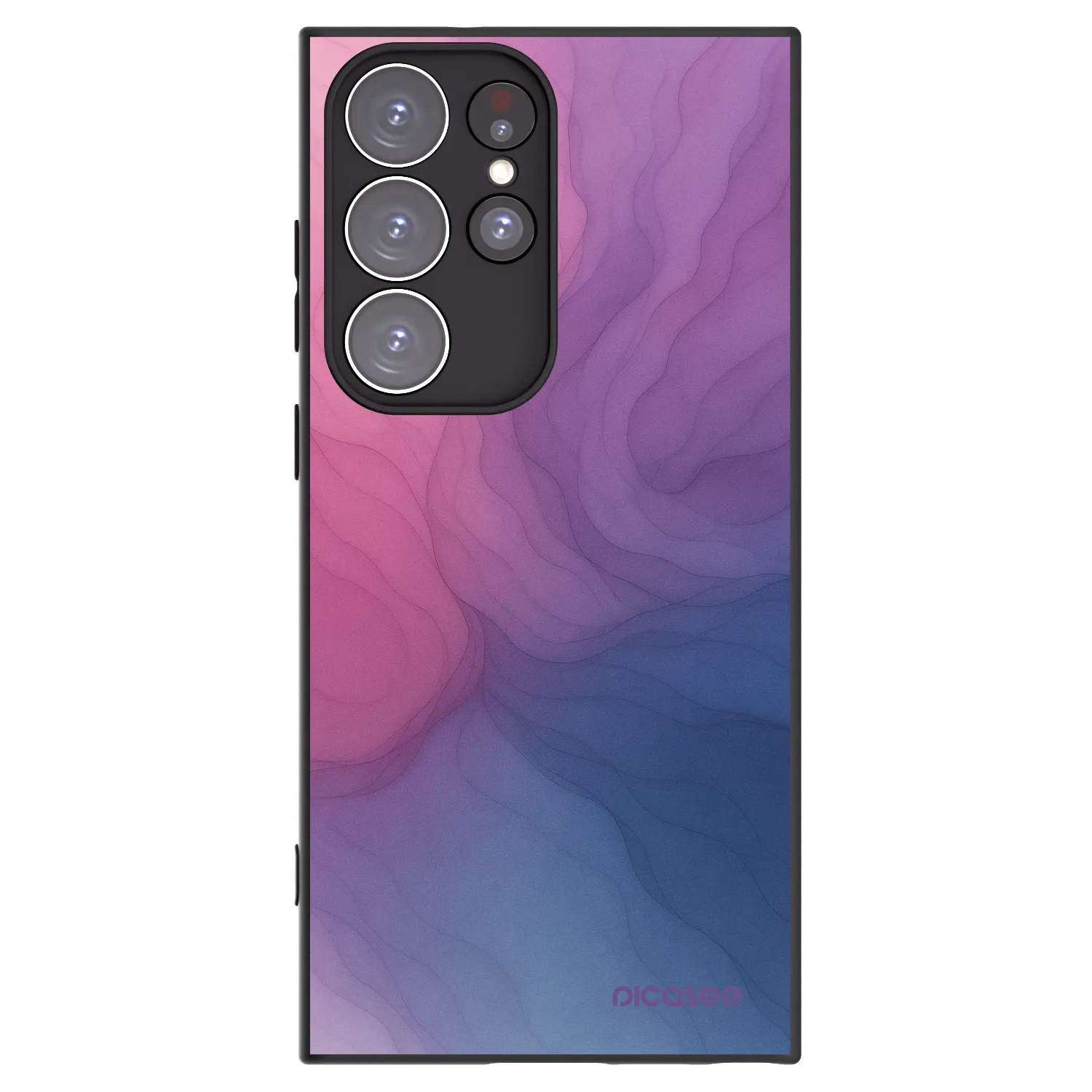 Picasee silikonový černý obal pro Samsung Galaxy S23 Ultra 5G - Silk