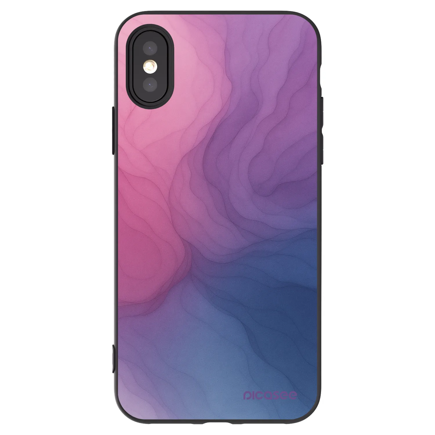 Picasee silikonový černý obal pro Apple iPhone X/XS - Silk