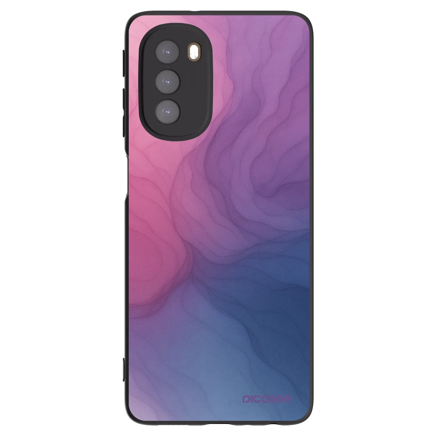 Picasee silikonový černý obal pro Motorola Moto G51 - Silk