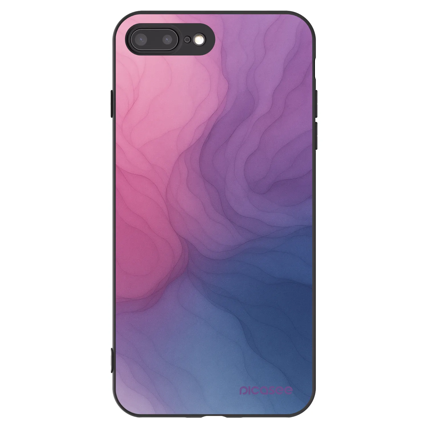 Picasee silikonový černý obal pro Apple iPhone 8 Plus - Silk