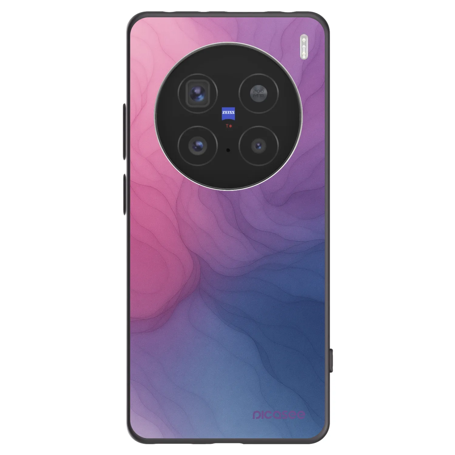 Picasee silikonový černý obal pro Vivo X200 Pro - Silk