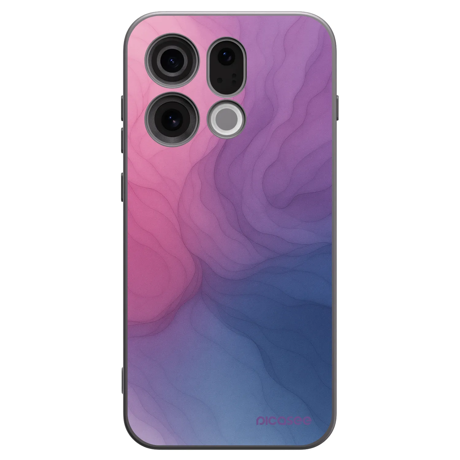Picasee silikonový černý obal pro OPPO Find X9 - Silk