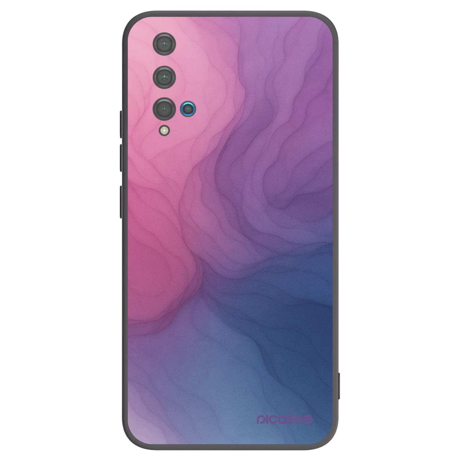 Picasee silikonový černý obal pro Huawei Nova 5T - Silk