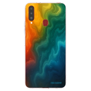 Picasee silikonový průhledný obal pro Samsung Galaxy A20s - Solar