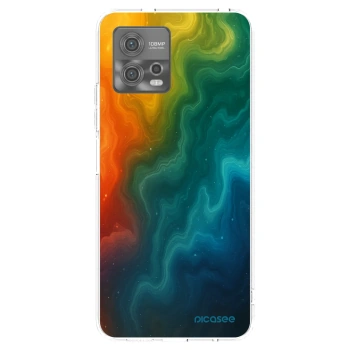 Picasee silikonový průhledný obal pro Motorola Moto G72 - Solar