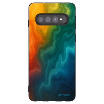 Picasee silikonový černý obal pro Samsung Galaxy S10 G973 - Solar