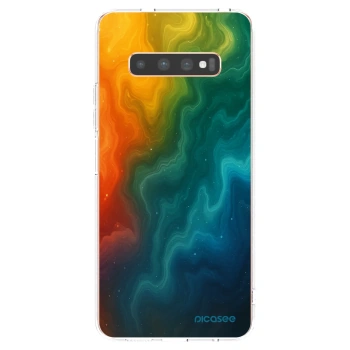 Picasee silikonový průhledný obal pro Samsung Galaxy S10 Plus G975 - Solar