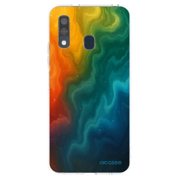 Picasee silikonový průhledný obal pro Samsung Galaxy A40 A405F - Solar