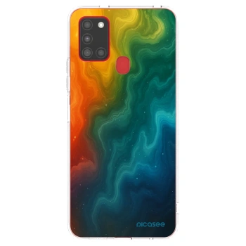 Picasee silikonový průhledný obal pro Samsung Galaxy A21s - Solar
