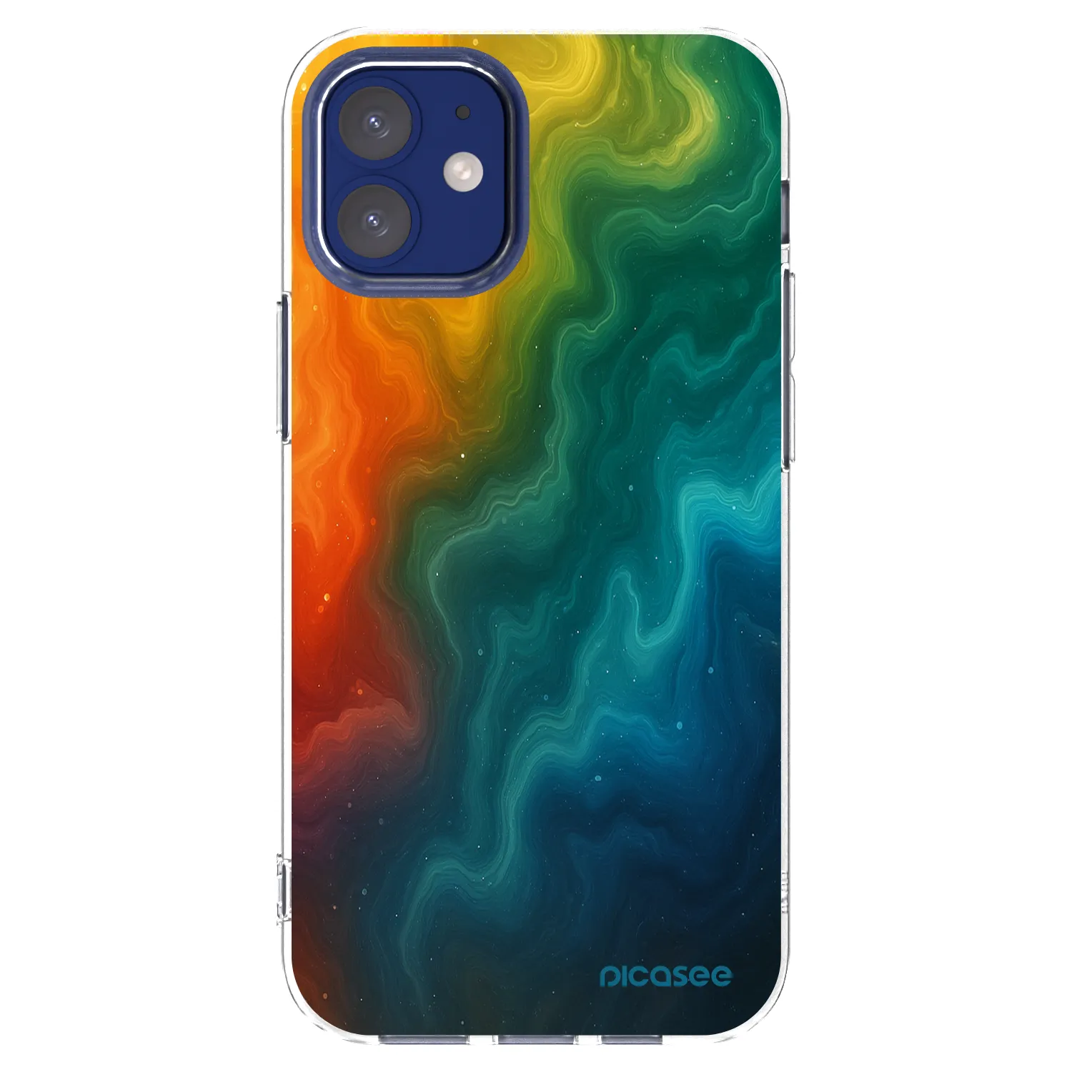 Picasee silikonový průhledný obal pro Apple iPhone 12 mini - Solar