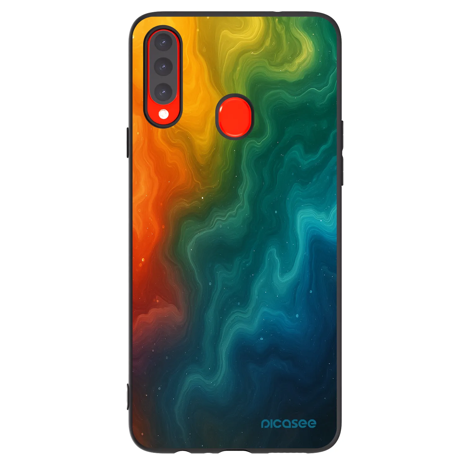 Picasee silikonový černý obal pro Samsung Galaxy A20s - Solar