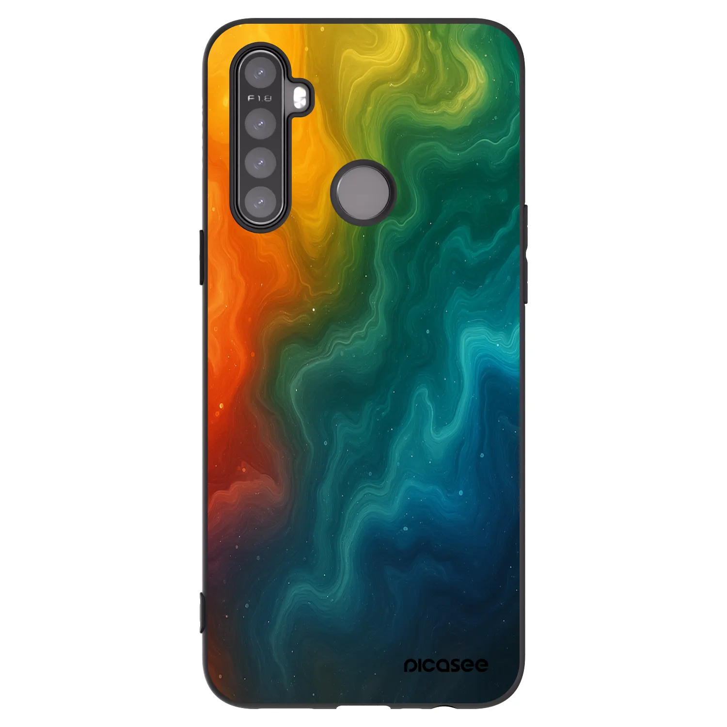 Picasee silikonový černý obal pro Realme 6i - Solar