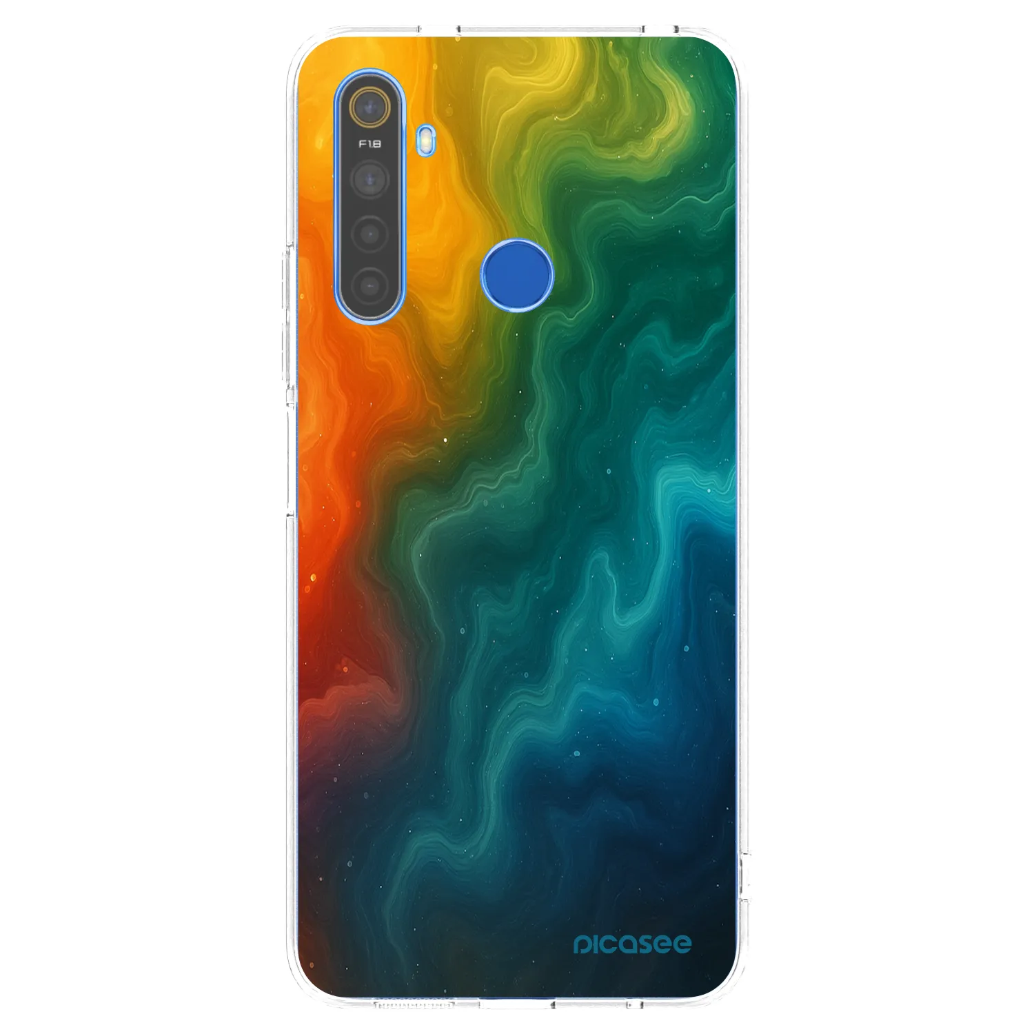 Picasee silikonový průhledný obal pro Realme 5 - Solar
