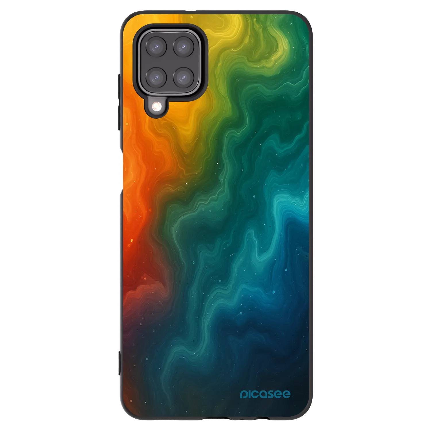 Picasee silikonový černý obal pro Samsung Galaxy A12 A125F - Solar
