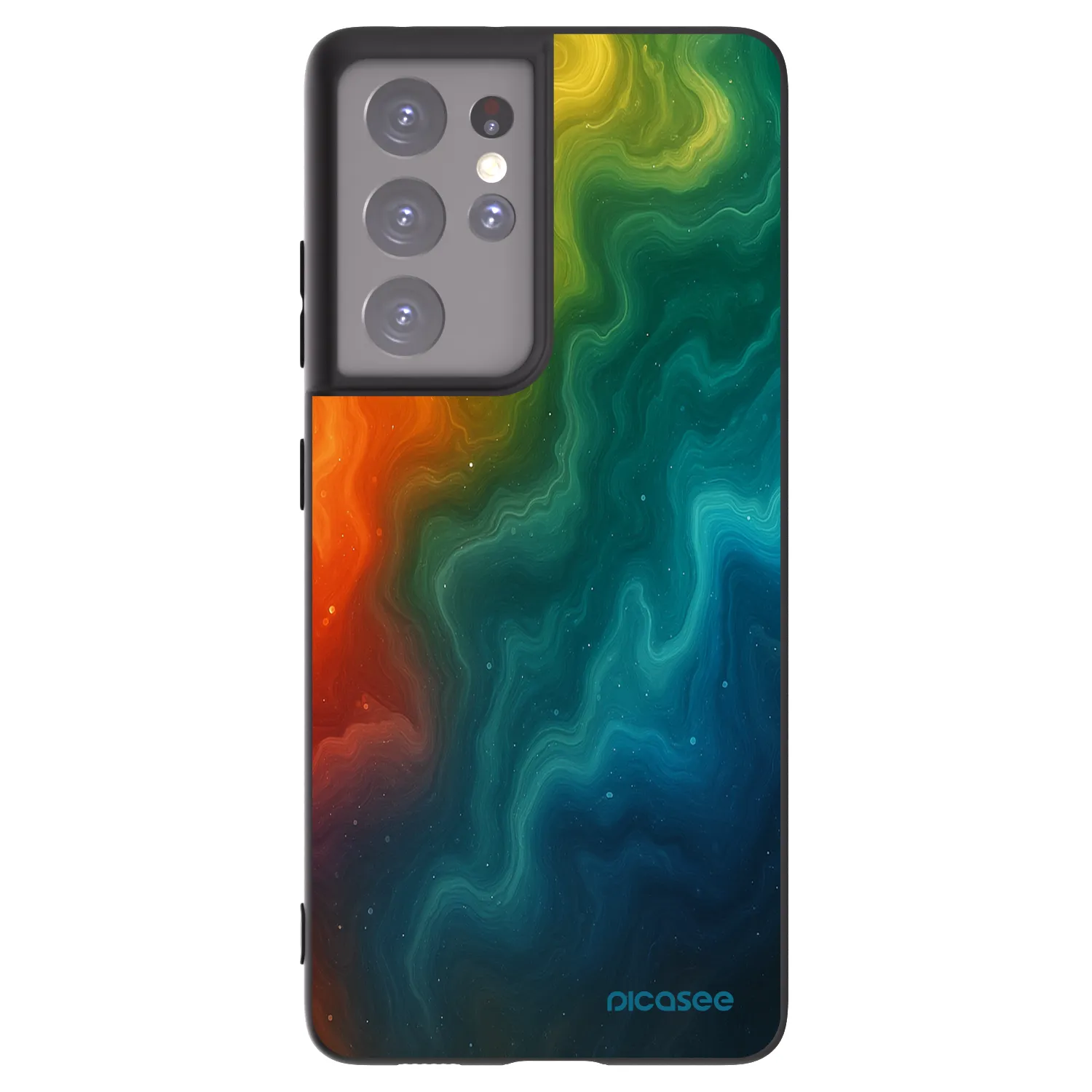 Picasee silikonový černý obal pro Samsung Galaxy S21 Ultra 5G G998B - Solar