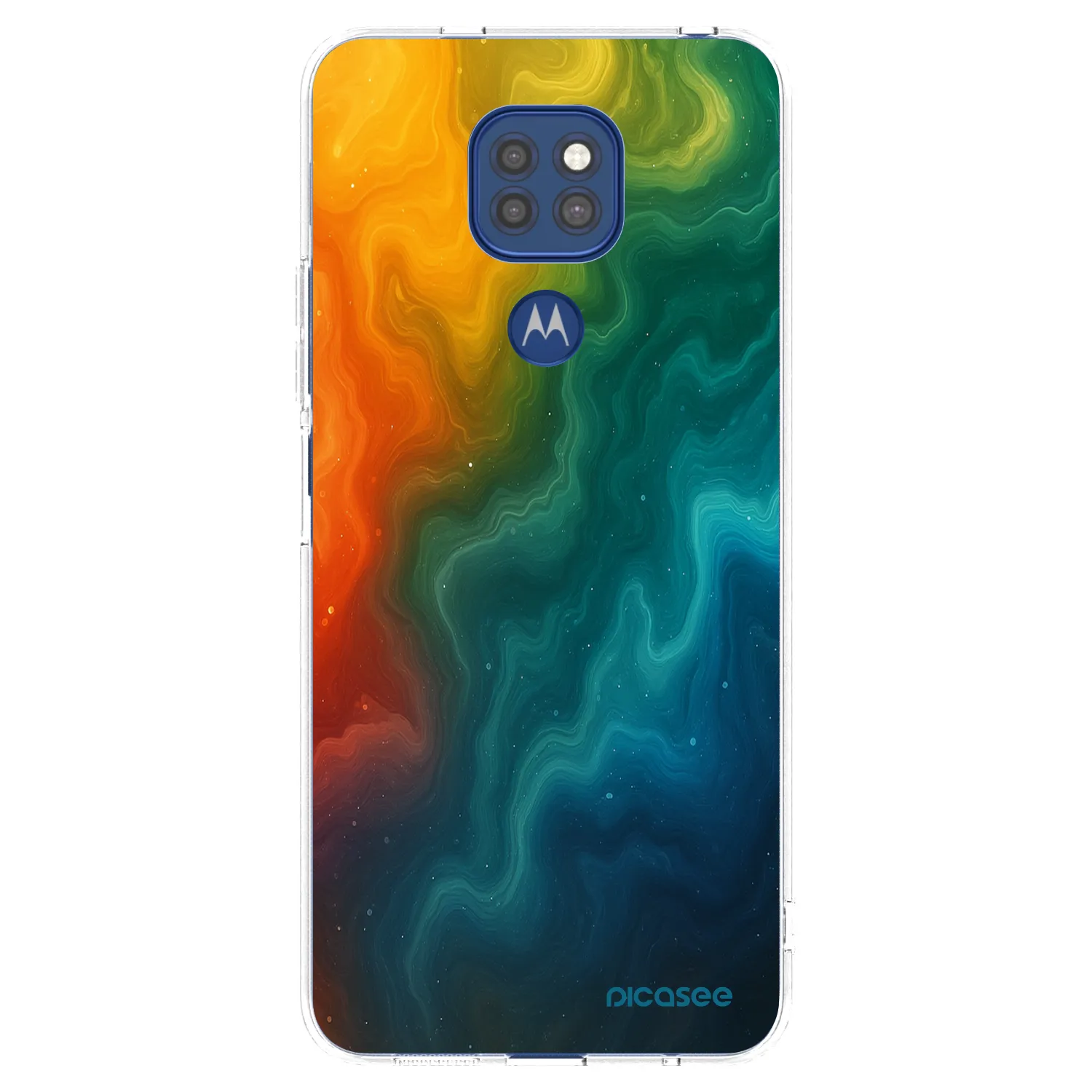 Picasee silikonový průhledný obal pro Motorola Moto G9 Play - Solar