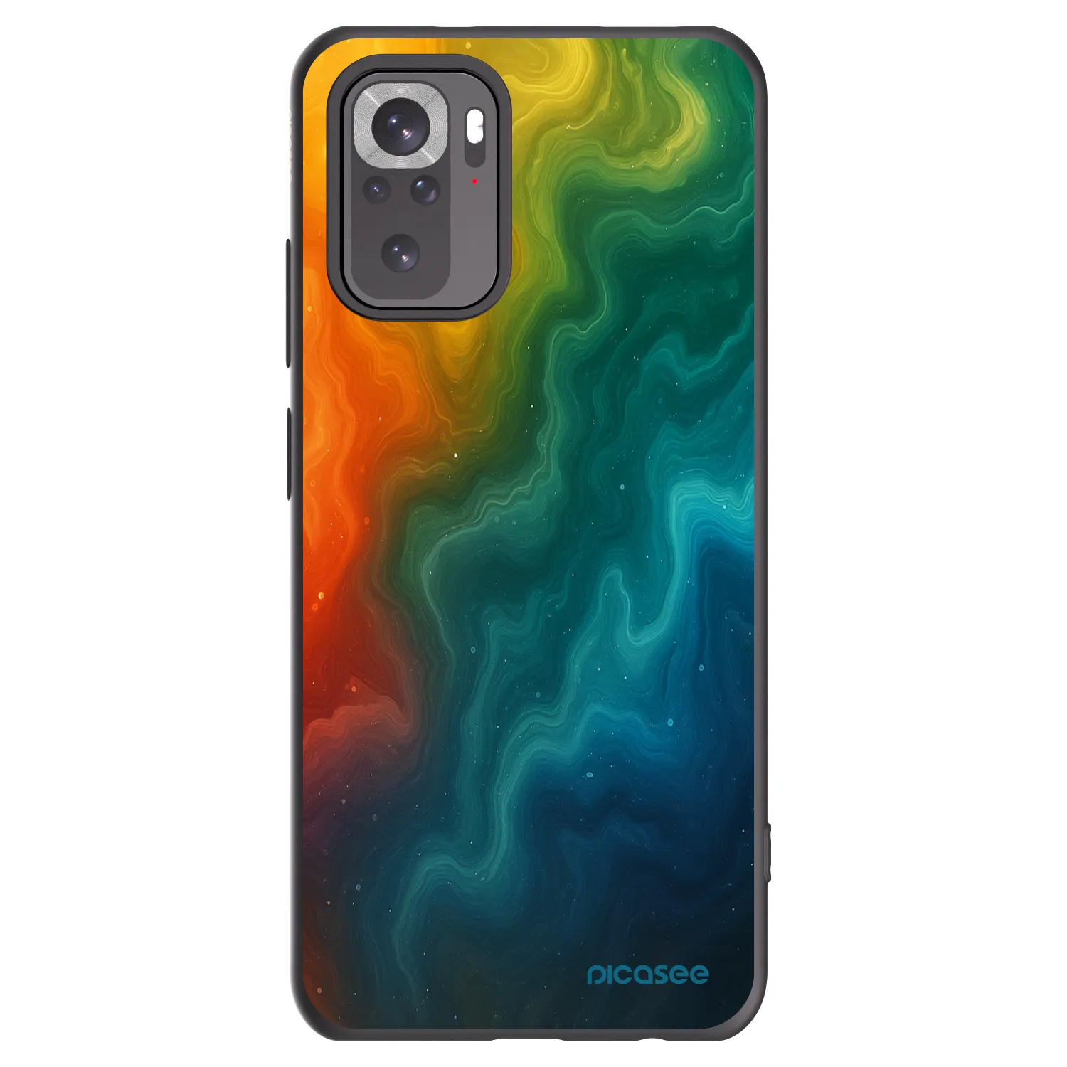 Picasee silikonový černý obal pro Xiaomi Redmi Note 10 - Solar