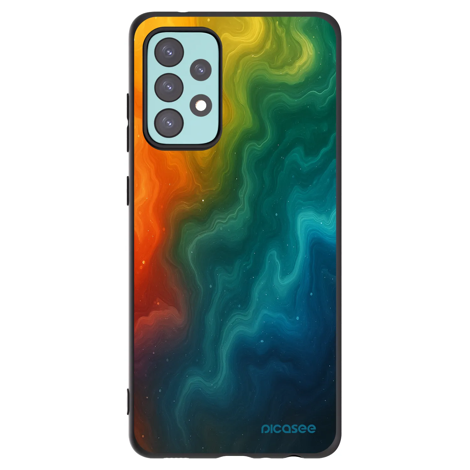 Picasee silikonový černý obal pro Samsung Galaxy A72 A725F - Solar