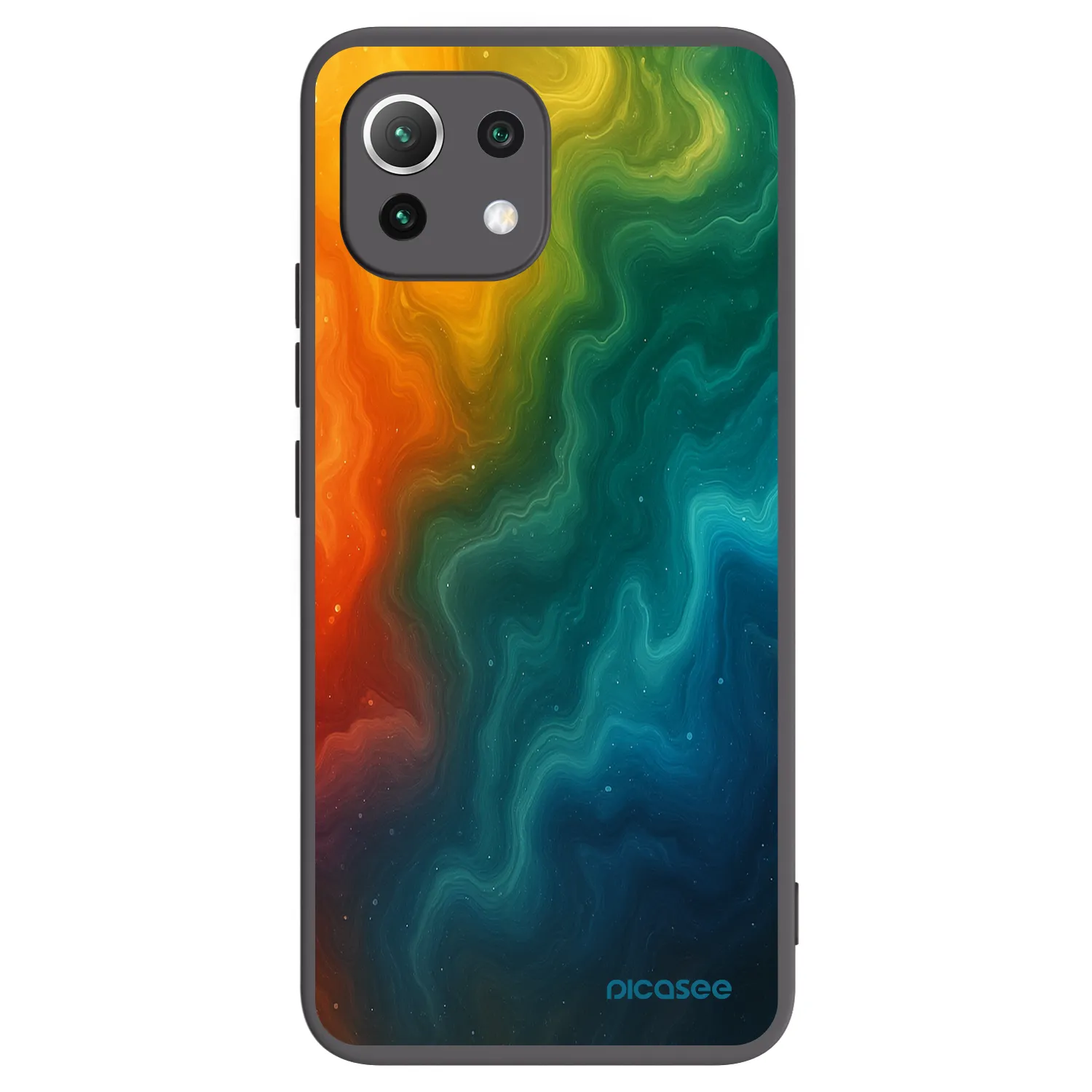 Picasee silikonový černý obal pro Xiaomi Mi 11 Lite - Solar