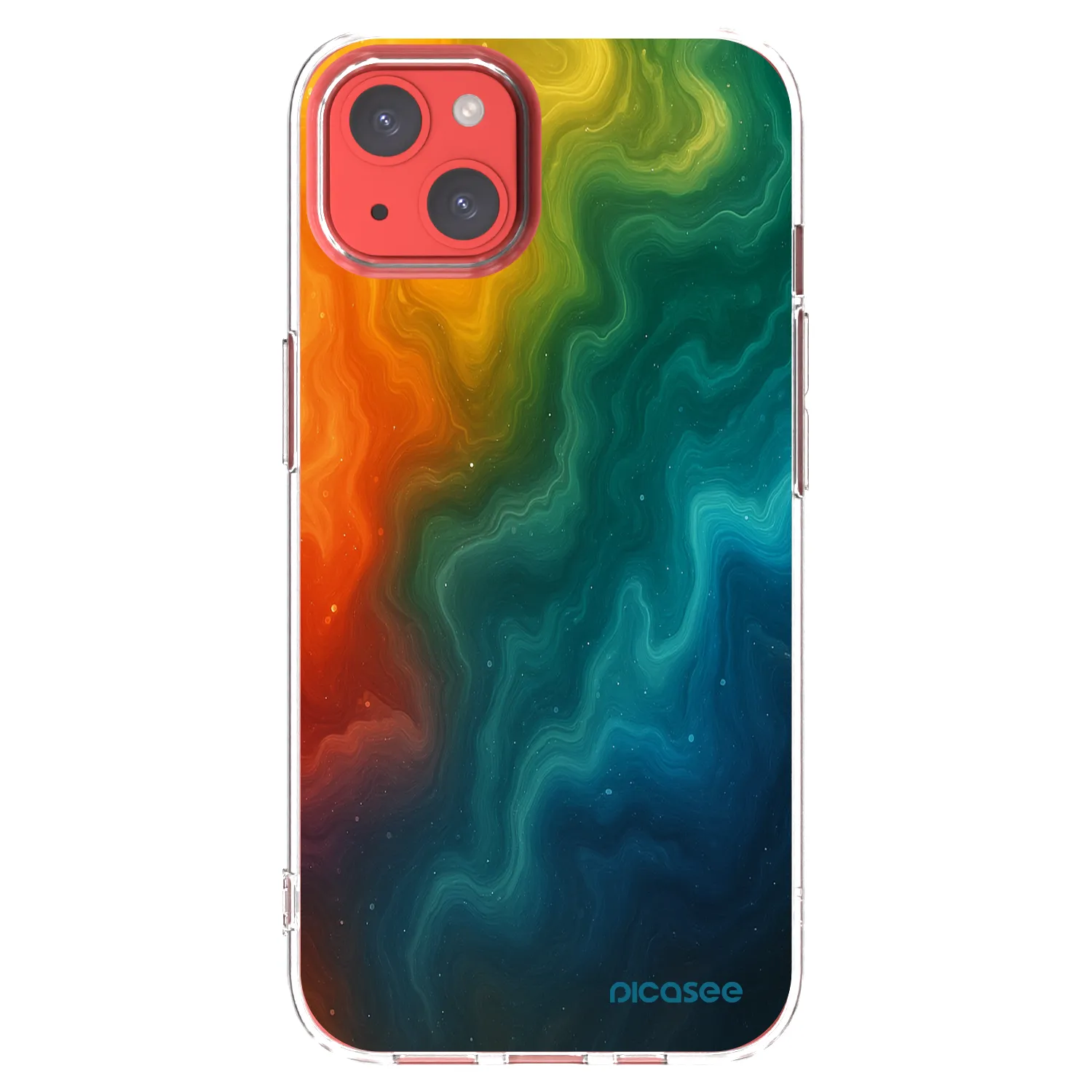 Picasee silikonový průhledný obal pro Apple iPhone 13 - Solar