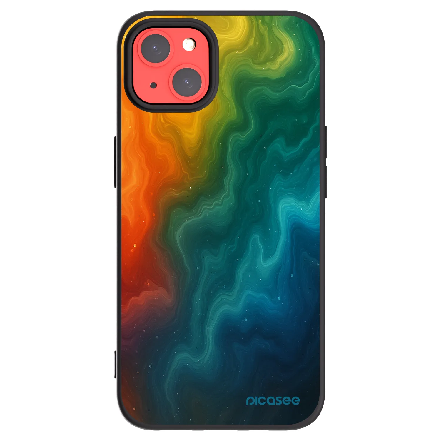 Picasee silikonový černý obal pro Apple iPhone 13 - Solar