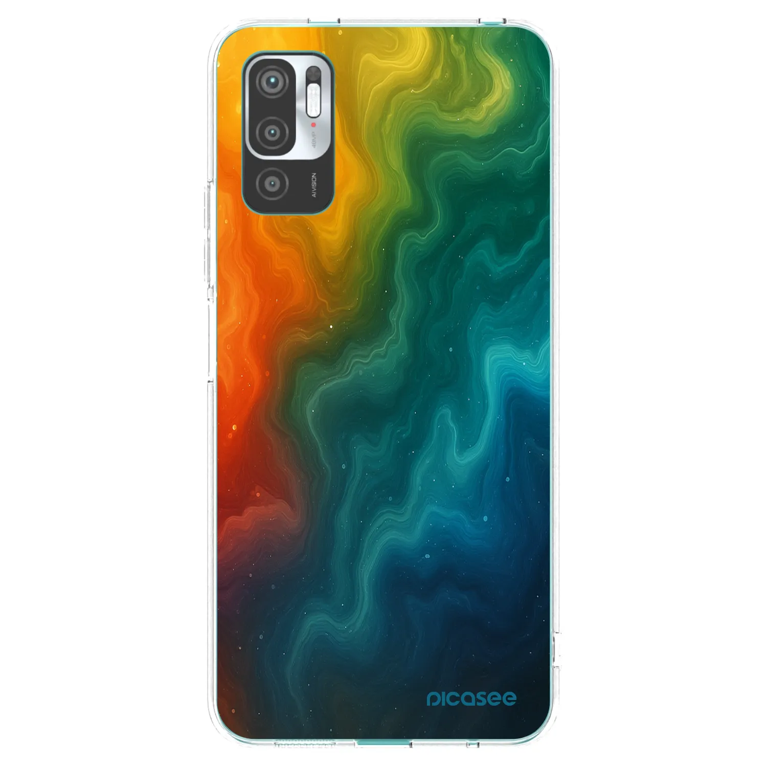 Picasee silikonový průhledný obal pro Xiaomi Redmi Note 10 5G - Solar