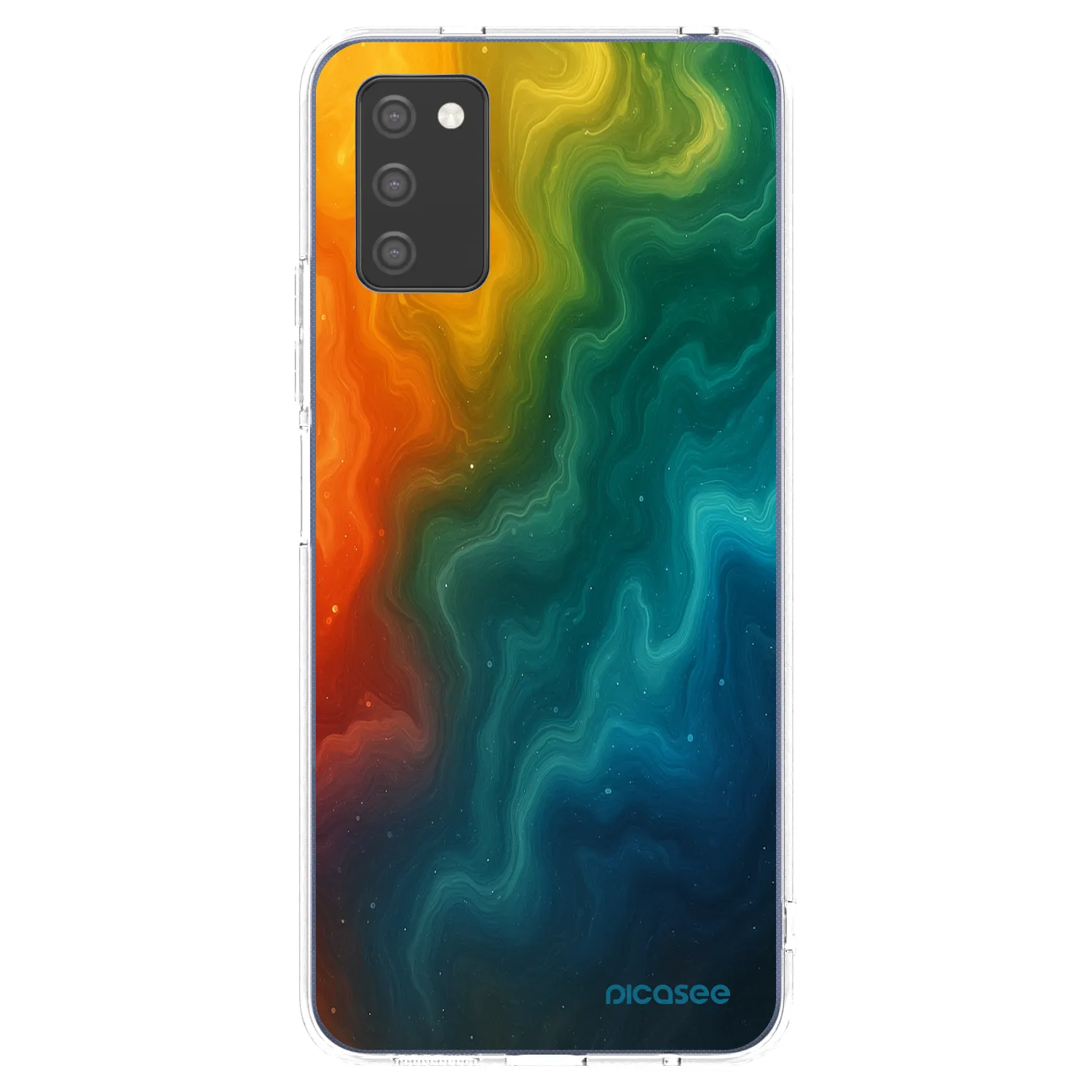 Picasee silikonový průhledný obal pro Samsung Galaxy A02s A025G - Solar