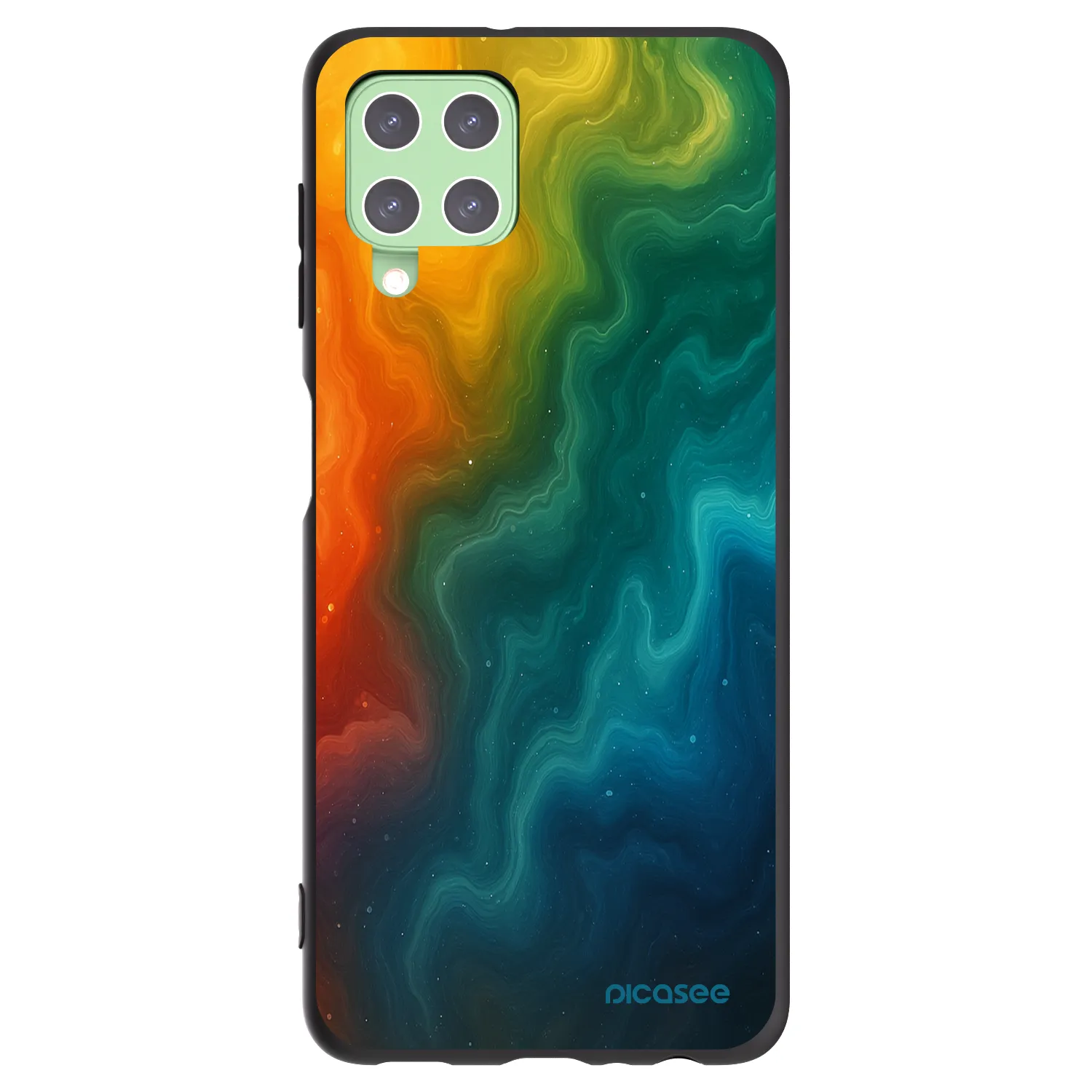 Picasee silikonový černý obal pro Samsung Galaxy A22 A225F 4G - Solar
