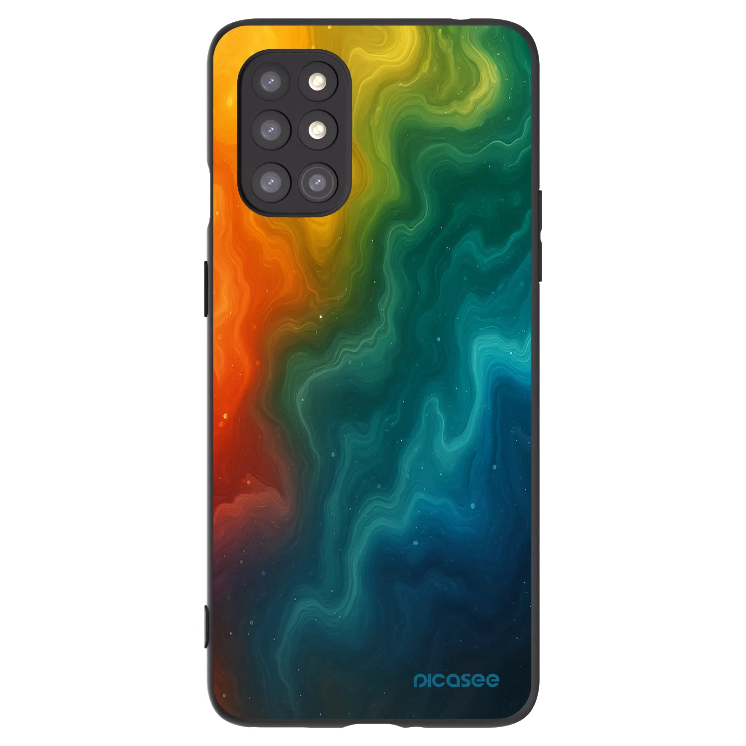 Picasee silikonový černý obal pro OnePlus 8T - Solar