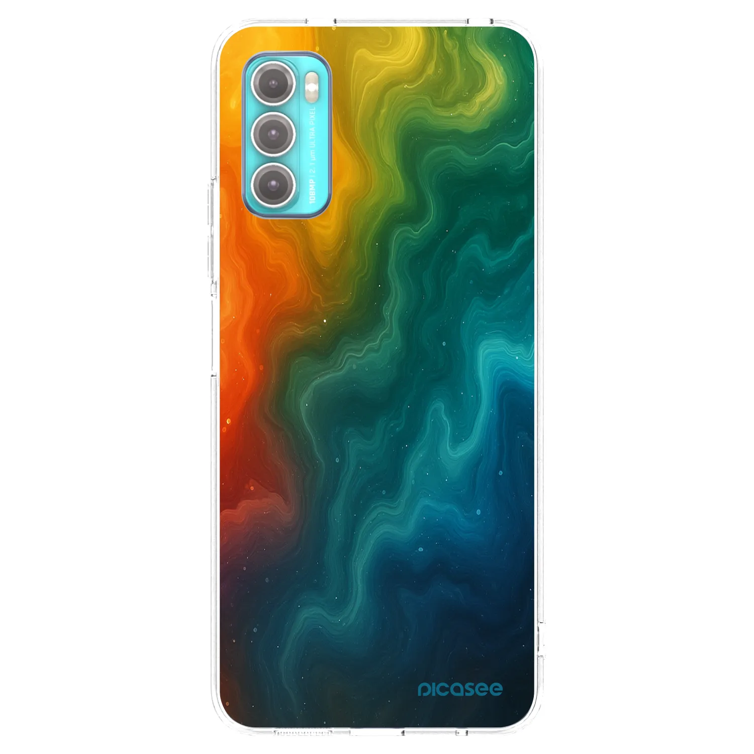 Picasee silikonový průhledný obal pro Motorola Moto G60 - Solar