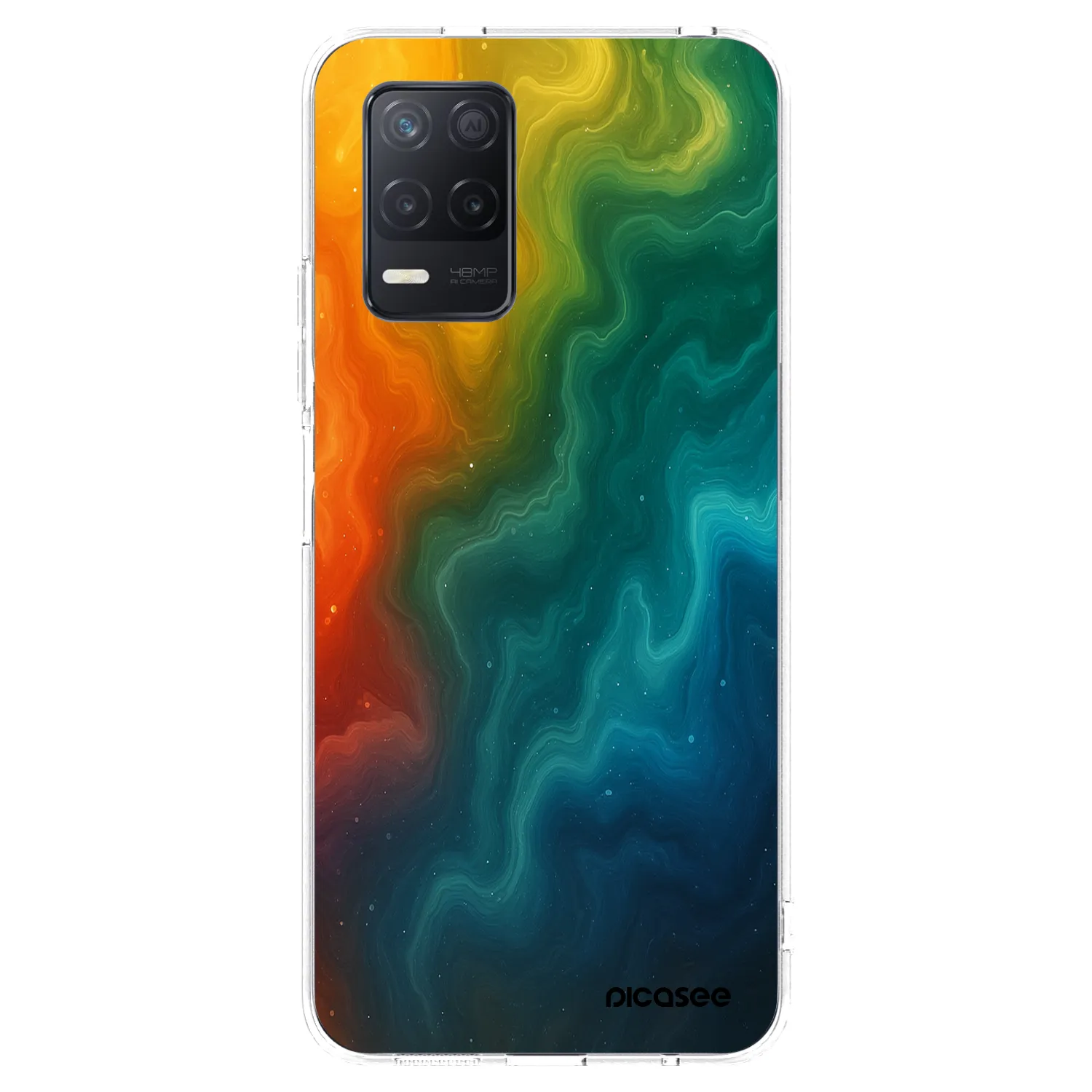 Picasee silikonový průhledný obal pro Realme 8 5G - Solar