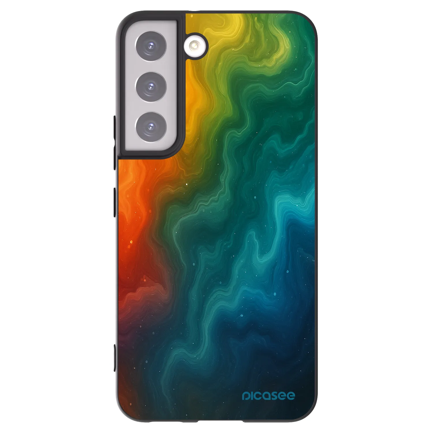 Picasee silikonový černý obal pro Samsung Galaxy S22 5G - Solar