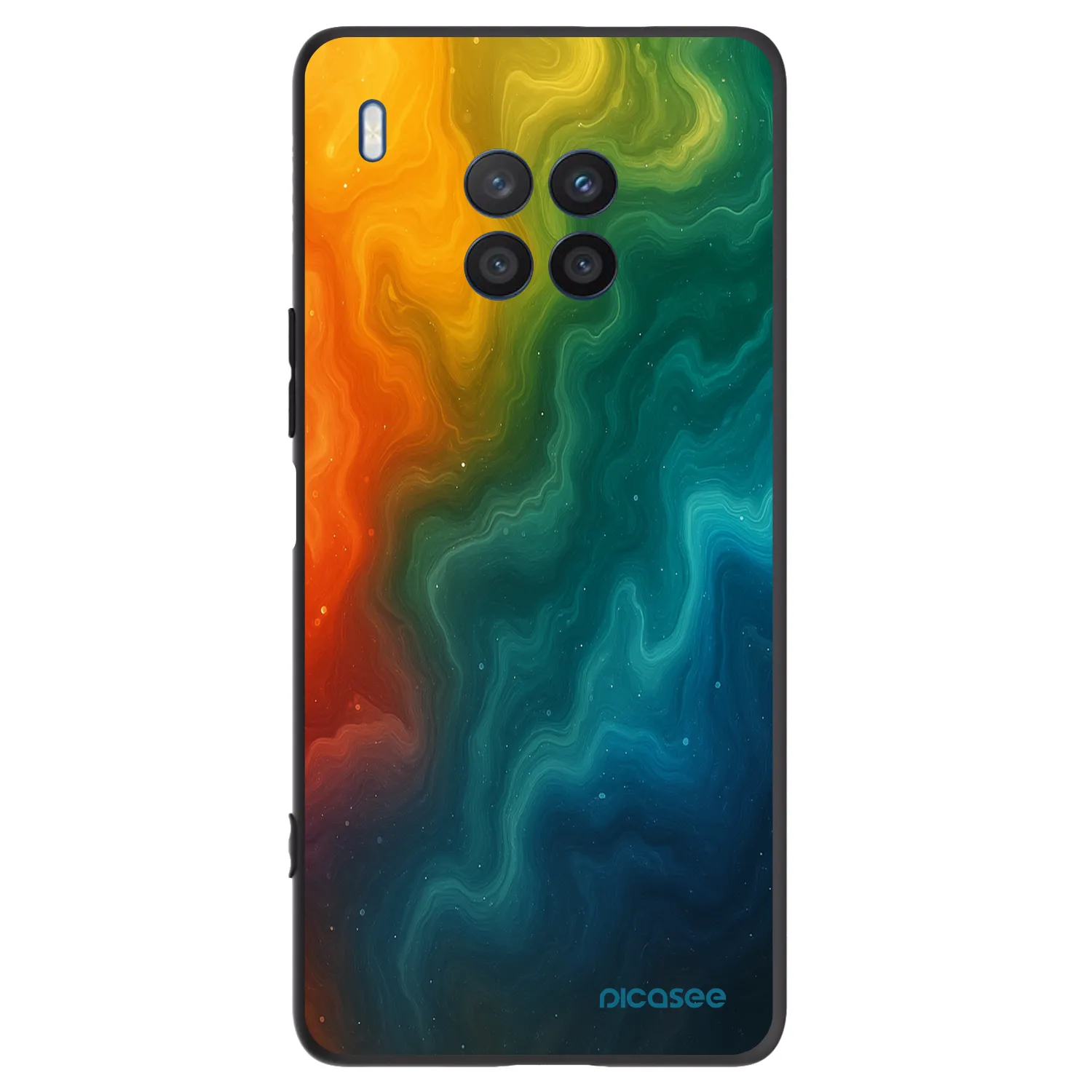 Picasee silikonový černý obal pro Honor 50 Lite - Solar