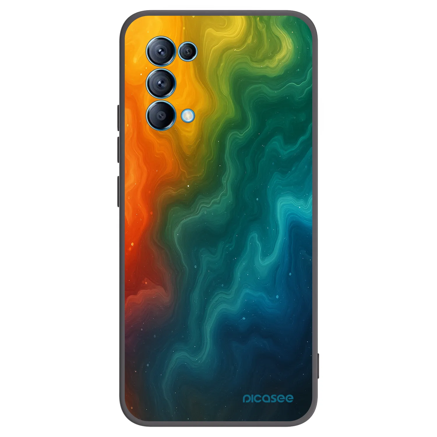 Picasee silikonový černý obal pro OPPO Reno 5 5G - Solar