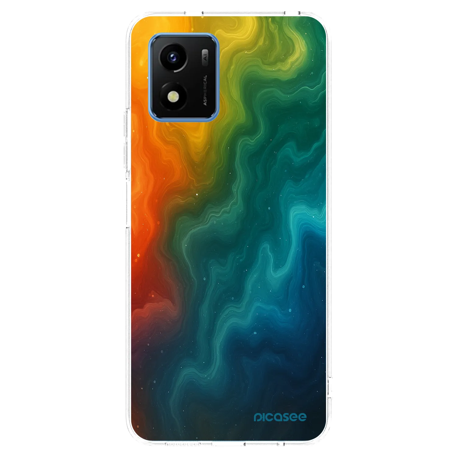 Picasee silikonový průhledný obal pro Vivo Y01 - Solar