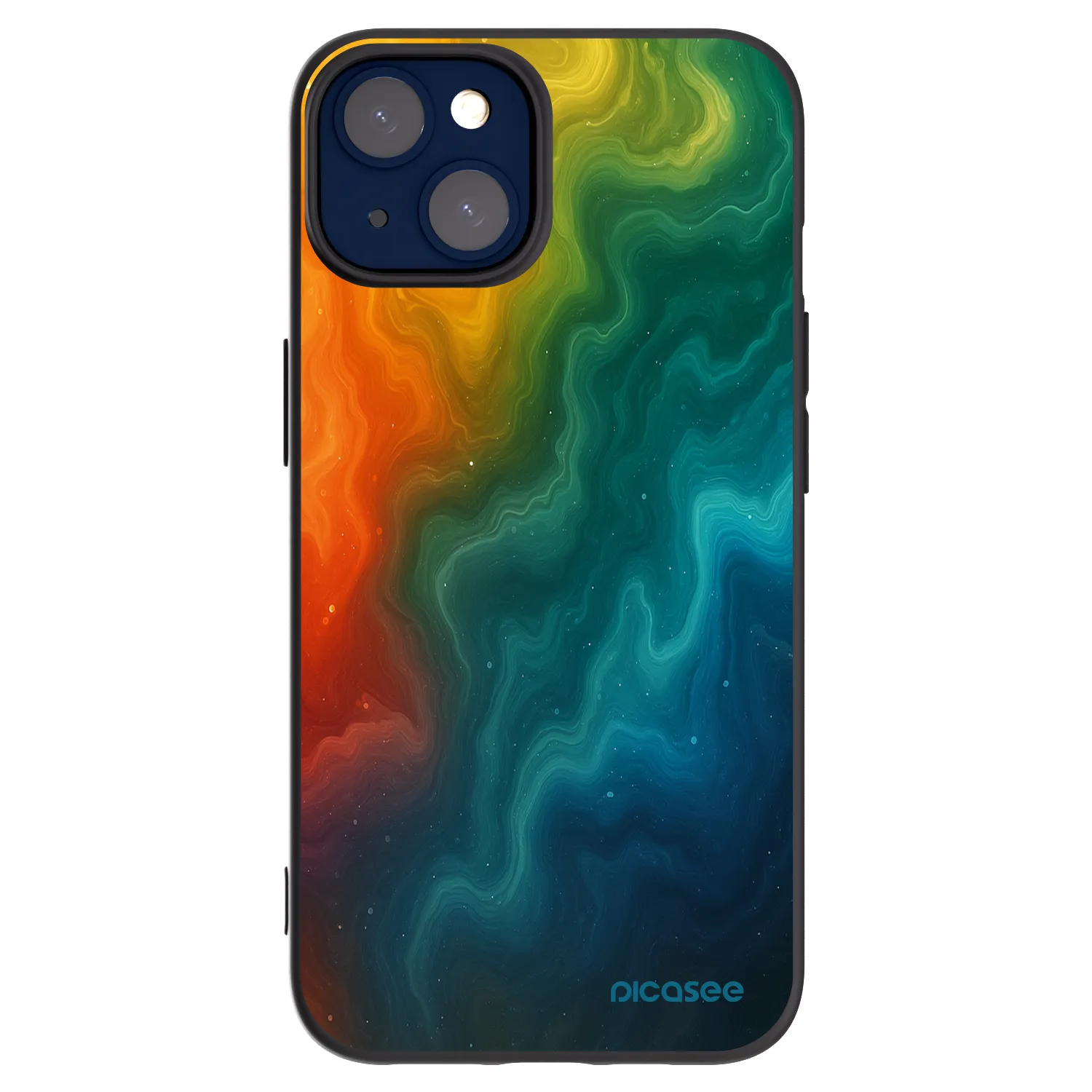 Picasee silikonový černý obal pro Apple iPhone 14 - Solar