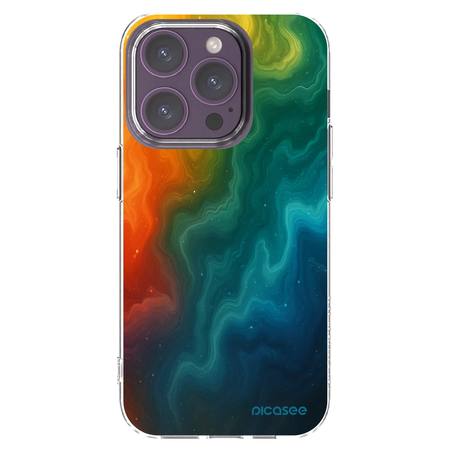 Picasee silikonový průhledný obal pro Apple iPhone 14 Pro - Solar