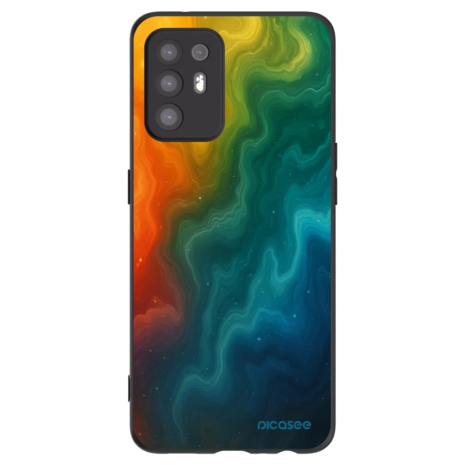 Picasee silikonový černý obal pro OPPO A94 5G - Solar
