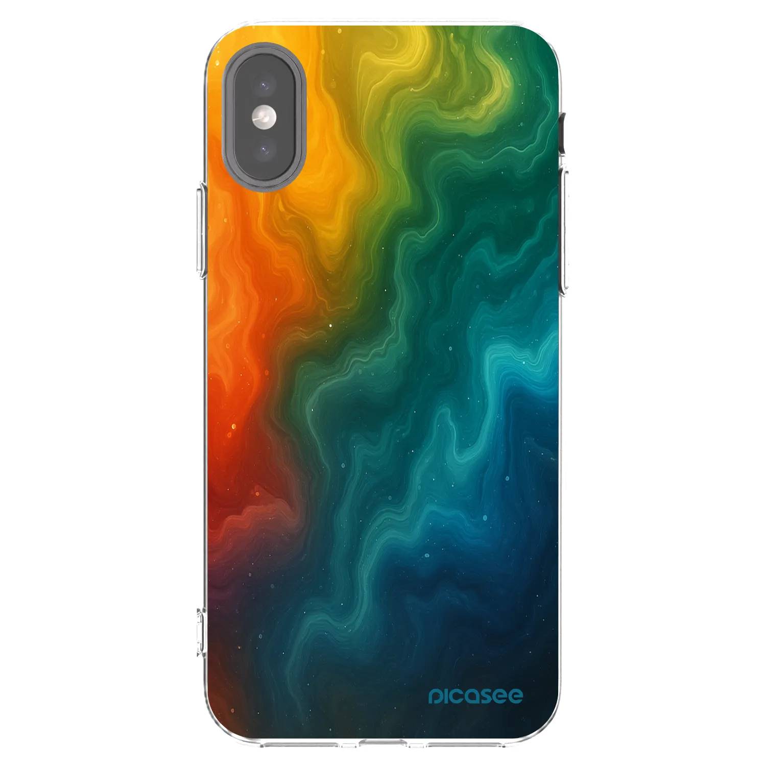 Picasee silikonový průhledný obal pro Apple iPhone X/XS - Solar