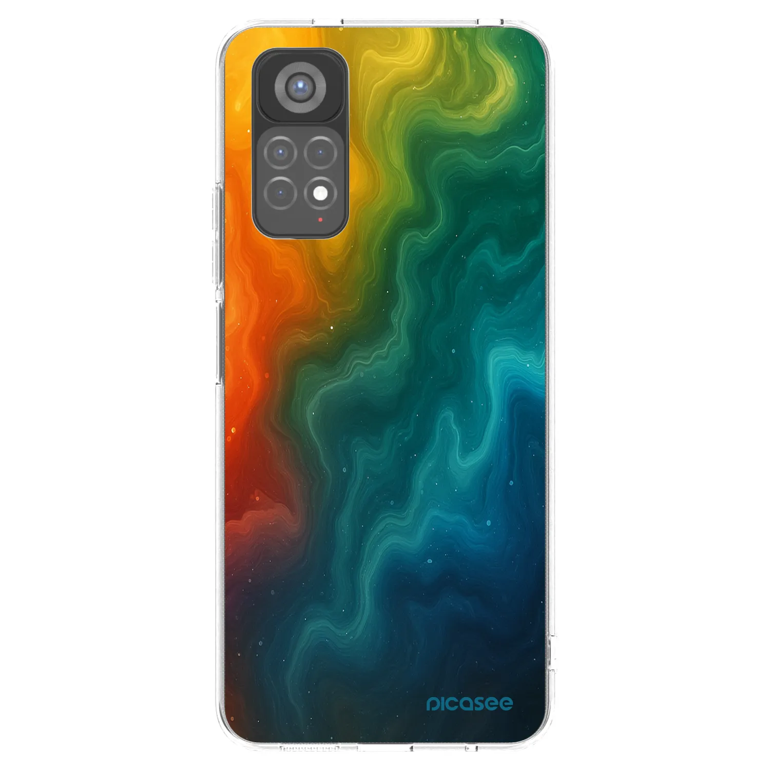 Picasee silikonový průhledný obal pro Xiaomi Redmi Note 11S 5G - Solar