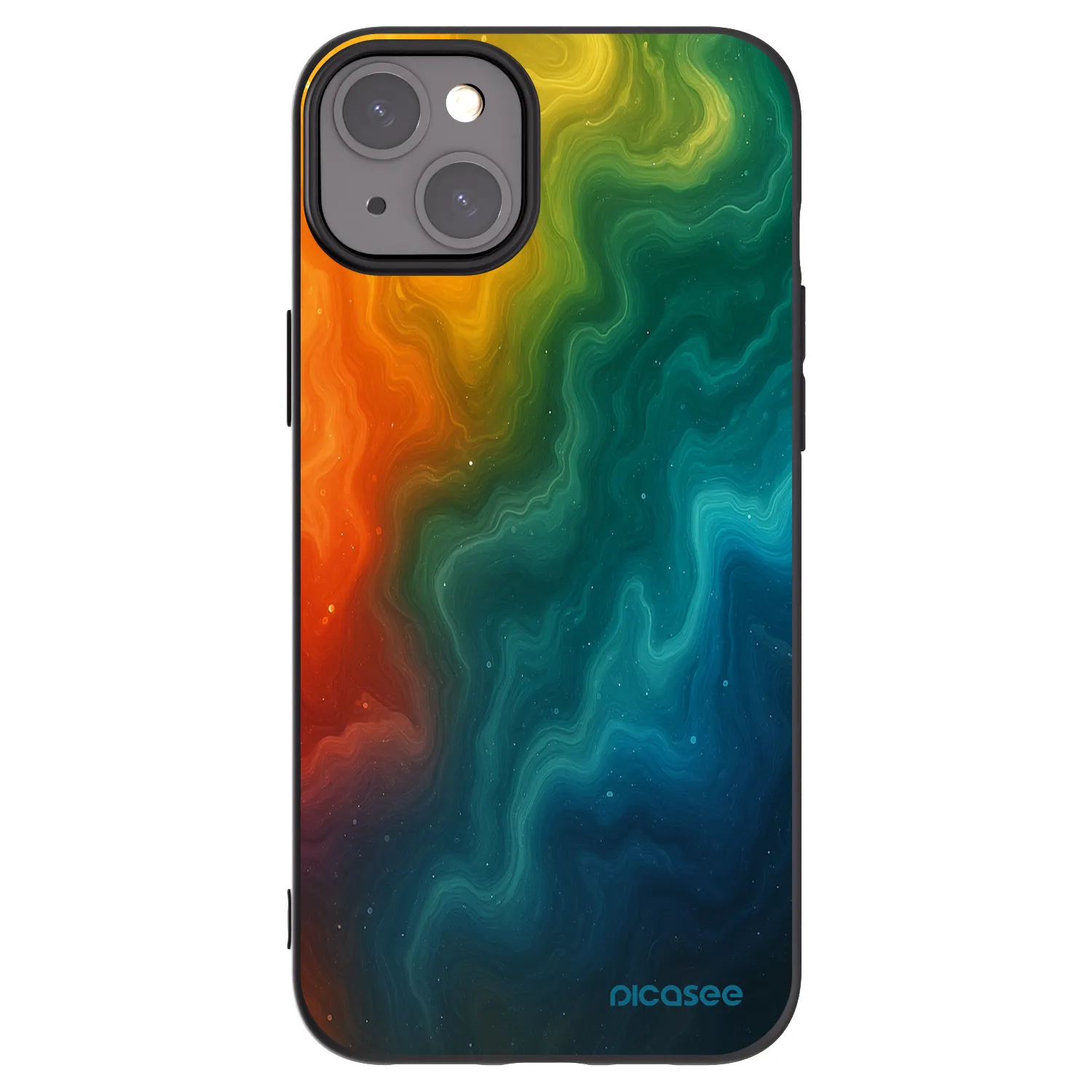 Picasee silikonový černý obal pro Apple iPhone 15 Plus - Solar