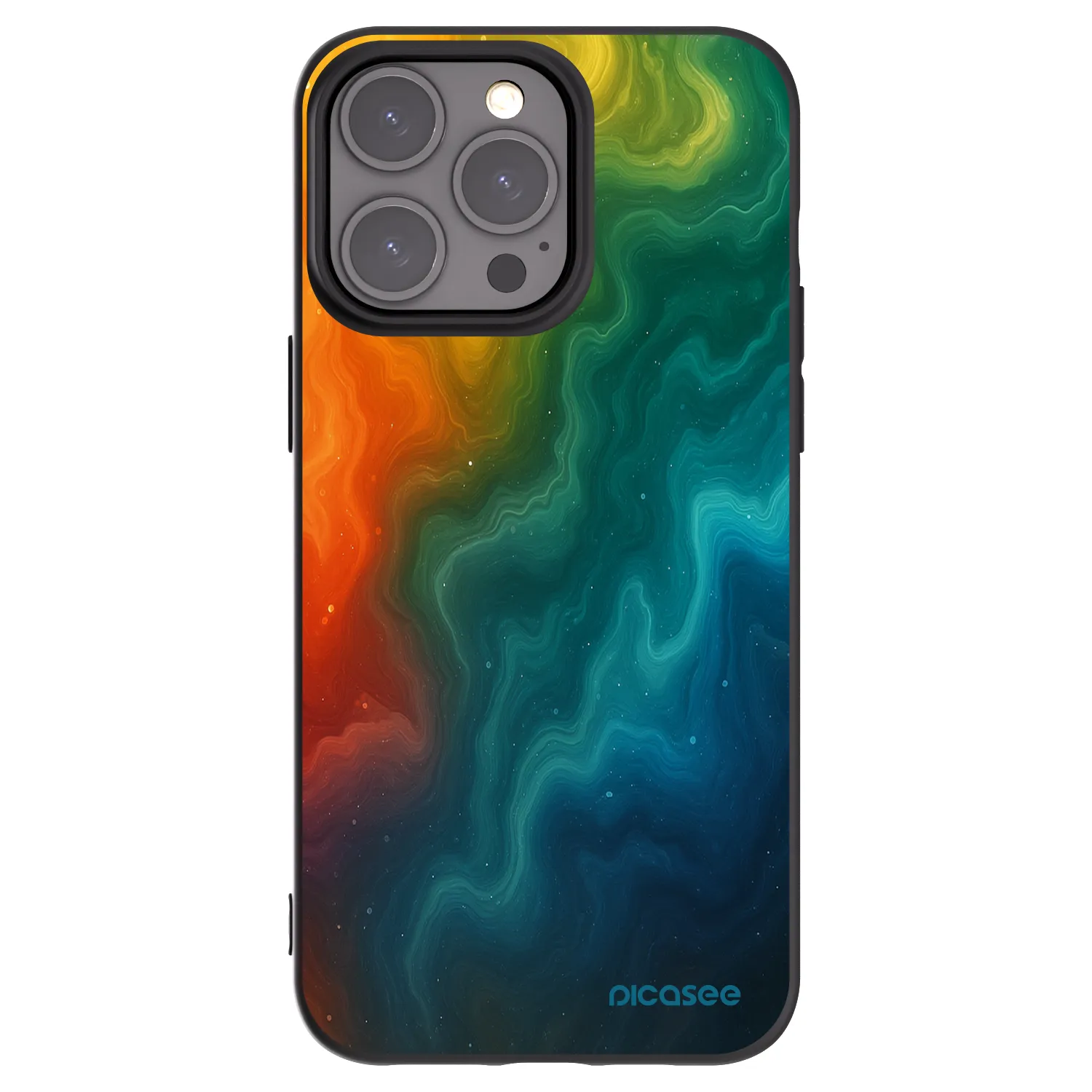 Picasee silikonový černý obal pro Apple iPhone 15 Pro Max - Solar