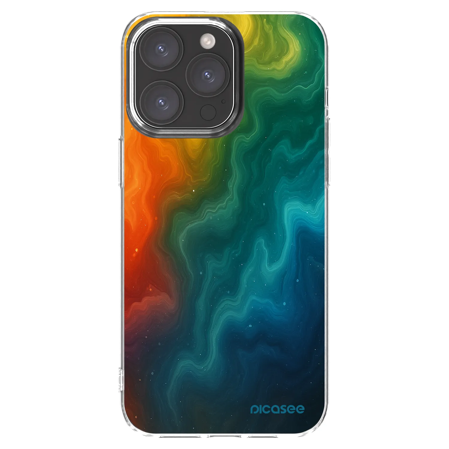 Picasee silikonový průhledný obal pro Apple iPhone 15 Pro Max - Solar